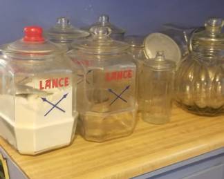Two great old LANCE jars.