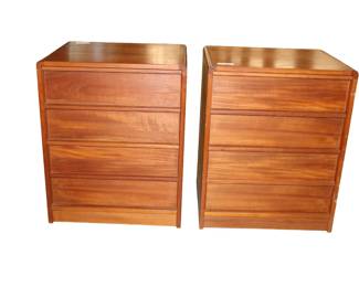 Made in Denmark -4 drawer night stands or side tables