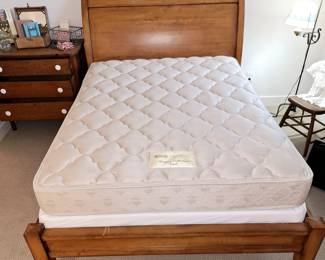 Pottery Barn queen bed. 

We have movers available! 