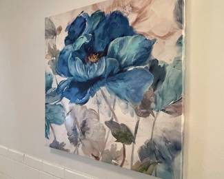 Floral canvas art