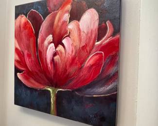 Floral canvas art