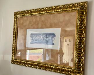 Gold framed art