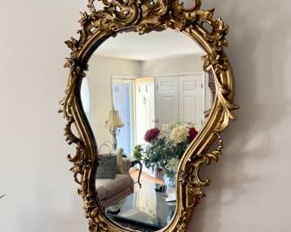 Gold wall mirror 