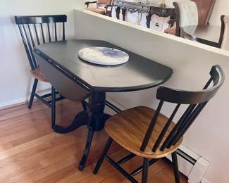 Drop leaf table and chairs