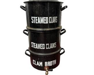 Lot 2   
Vintage Clam Bake Steamers with Spigot