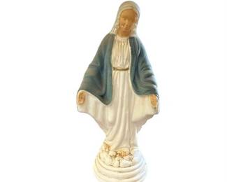 Lot 71  
Blow Mold Flocked Virgin Mary Statue