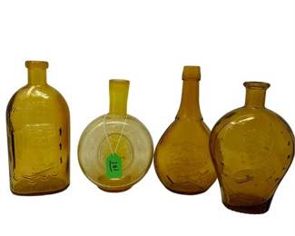 Lot 101  
Lot of Amber Glass Bottles