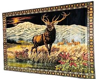 Lot 171  
Wall Hanging Tapestry With Deer
