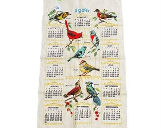 Lot 177  
1976 Bird Cloth Calendar Towel