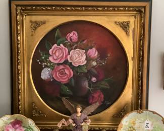 Gorgeous Margaret Hand rose oil painting
