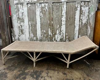 Wicker Chaise Lounge 