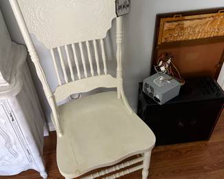 White side chair $20 