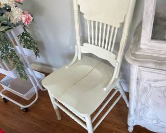 White side chair $20