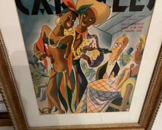 Cuban Vintage Framed Art
