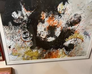 Signed Abstract MCM Art By Baru Salinas