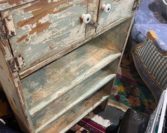 Distressed Wood Cabinet