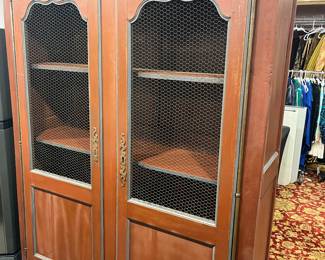 Vintage French Country Linen Cabinet