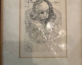 Salvador Dali Hand Signed Etching