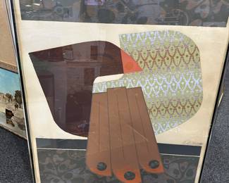 Signed Numbered MCM Framed Art