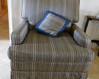 2 upholstered armchairs