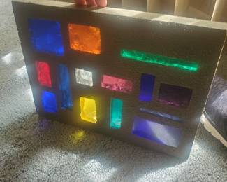 Brutalist stained glass