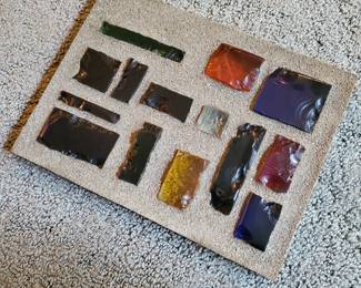 Brutalist stained glass