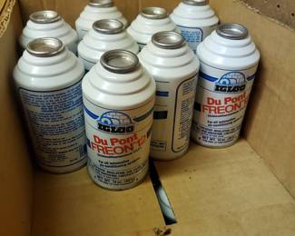 Freon refill cans