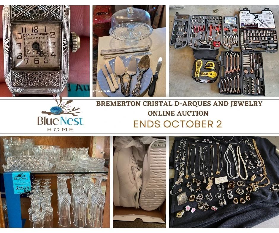 Bremerton Cristal DArques and Jewelry Online... starts on 9/25/2023