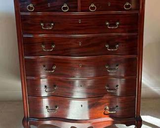 Antique High Boy Chest Of Drawers 
