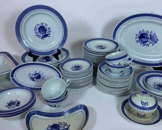 Blue And White Tableware