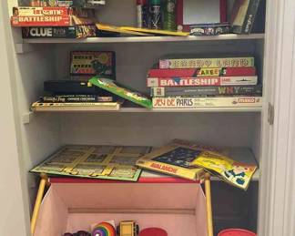 Closet Full Of Games Toys