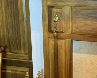 Fireplace Tools And Brass Candlesticks