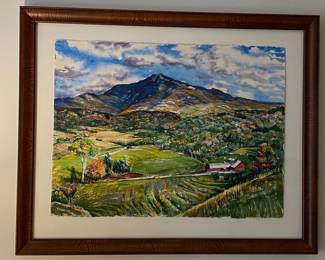 Framed Watercolor By Starr