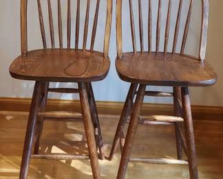 Oak Counter Height Bar Stools
