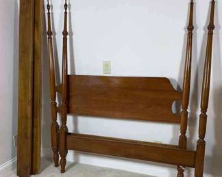 Vintage Cherry Full Size Four Poster Bed 