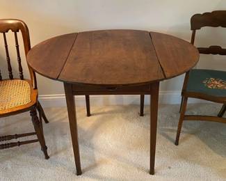 Vintage Drop Leaf Table Plus Side Chairs