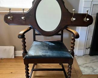 Vintage Ethan Allen Mirror Coatrack 