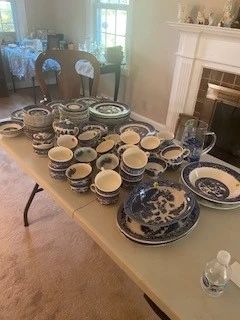 blue dishes