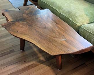 Live Edge Wood Coffee Table, 41” x 24” x 16”