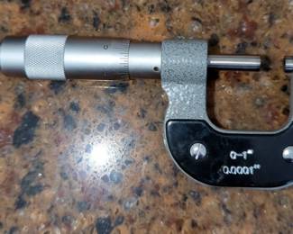 0-1" Micrometer In Wood Box, TI-83 Graphing Calculator And Trig Plus II Calculator In Magnetic Case