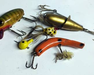 Vintage Fishing Lures, Qty 5