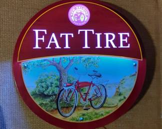 Fat Tire Wall Hanging Light, Powers On