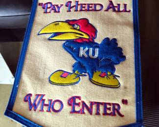 Kansas Jayhawks Pennant And Wall Hanger