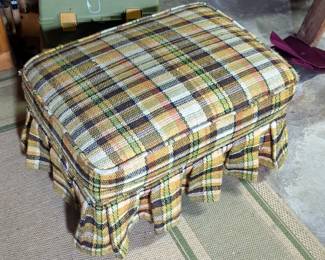 Upholstered Rolling Ottoman, 18" x 24" x 15"