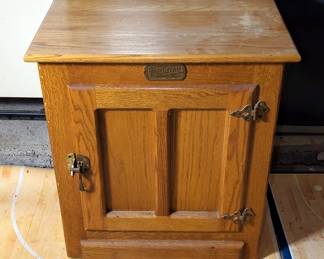 White Clad Wood Night Stand With Lower Storage, 22" x 17" x 25"