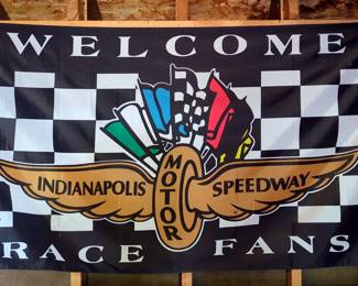 Indianapolis Motor Speedway Race Banner, 61" x 34"