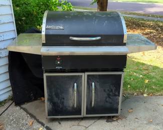 Traeger Outdoor Pellet Grill, Model BBQ300, With Cover, Manual, And Replacement Temp. Switch