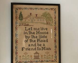 Framed Cross Stitch