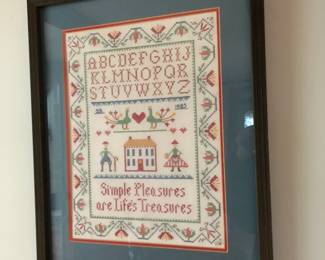Framed Cross Stitch