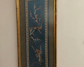 Framed Oriental Silk